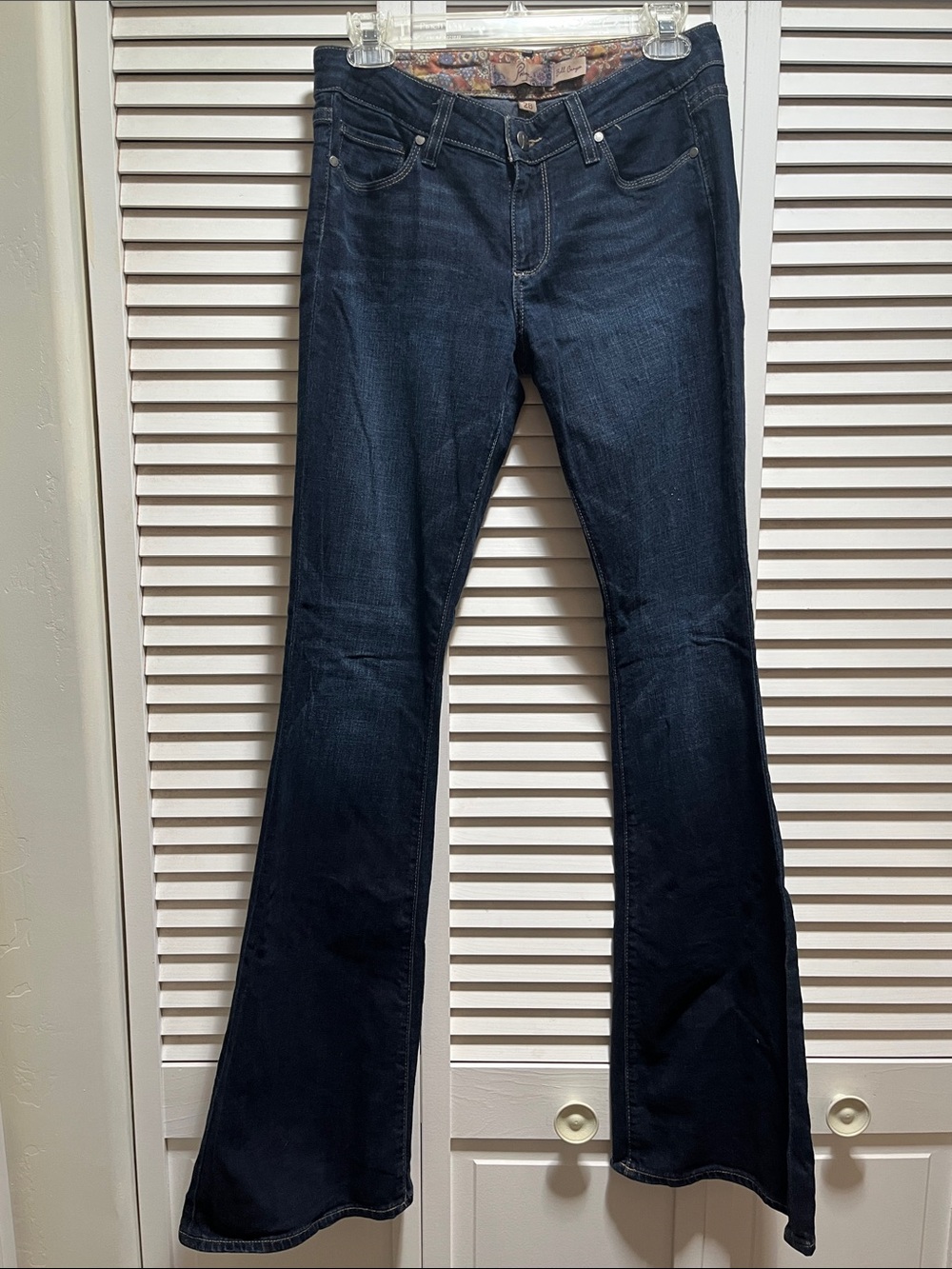 Paige Women's Dark Indigo Flare Jeans